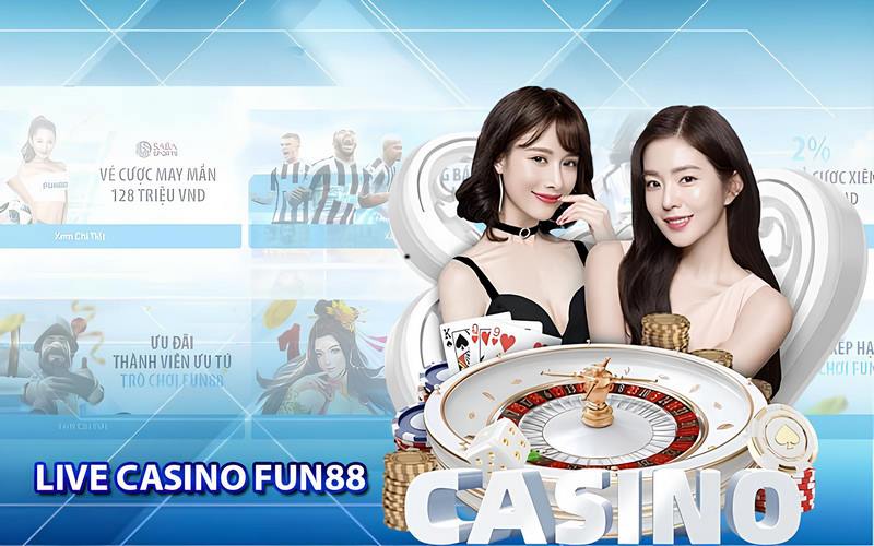 Sảnh casino ở Fun88
